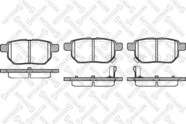 Brake Pad Set, disc brake (002 008-SX)