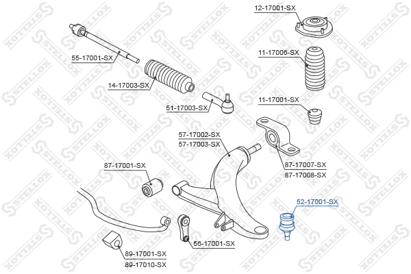Ball Joint (52-17001-SX)