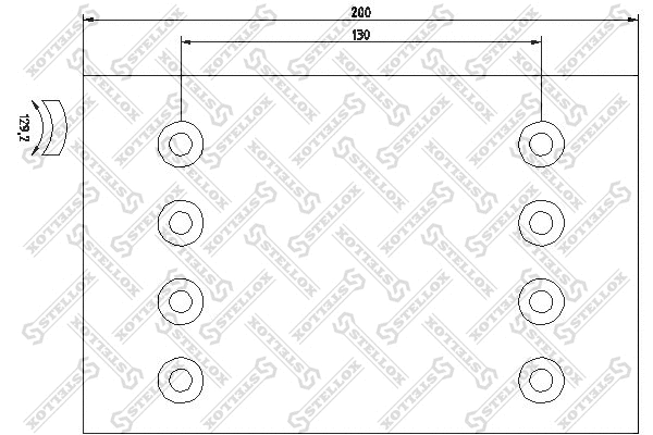 Brake Lining Kit, drum brake (85-01019-SX)
