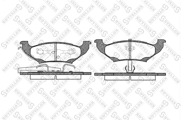 Brake Pad Set, disc brake (701 010B-SX)