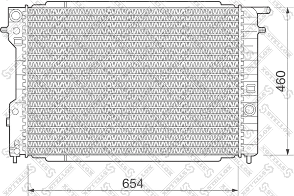 Radiator, engine cooling (10-25078-SX)