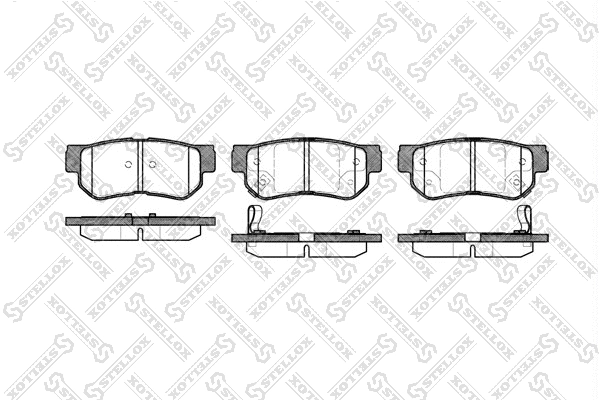Brake Pad Set, disc brake (757 002B-SX)