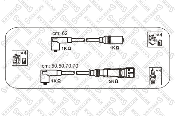 Ignition Cable Kit (10-38455-SX)