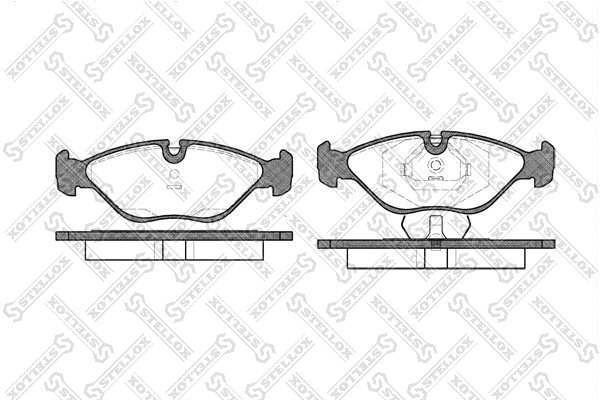Brake Pad Set, disc brake (330 000-SX)