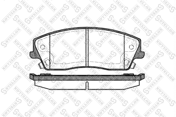 Brake Pad Set, disc brake (002 013-SX)