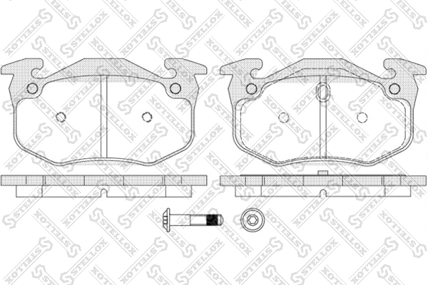 Brake Pad Set, disc brake (155 070B-SX)