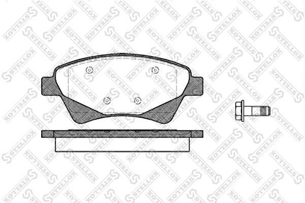 Brake Pad Set, disc brake (987 020-SX)