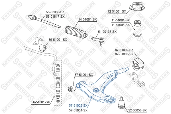 Control/Trailing Arm, wheel suspension