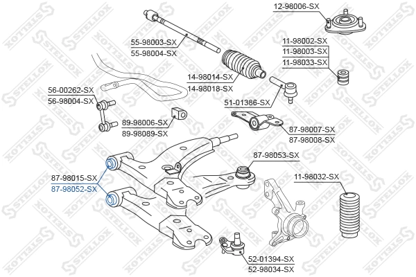 Mounting, control/trailing arm
