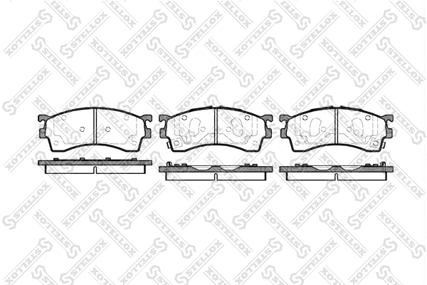 Brake Pad Set, disc brake (426 012B-SX)