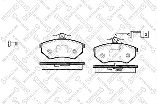 Brake Pad Set, disc brake (145 042-SX)