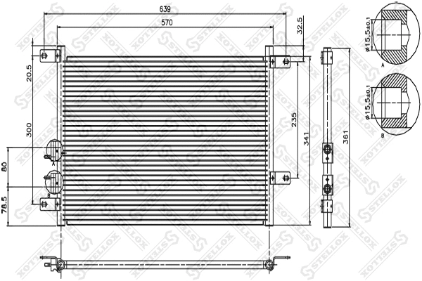 Condenser, air conditioning (10-45390-SX)