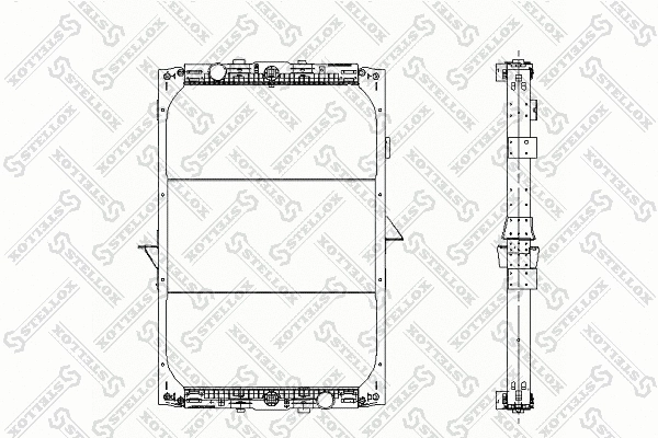 Radiator, engine cooling (81-03317-SX)