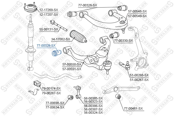 Mounting, control/trailing arm