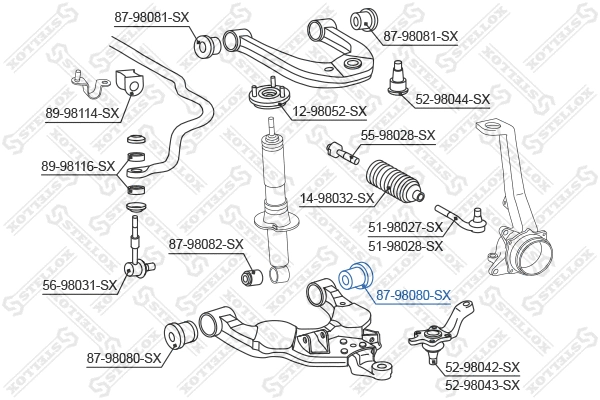 Mounting, control/trailing arm