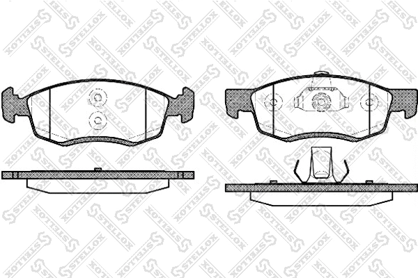 Brake Pad Set, disc brake (183 032-SX)
