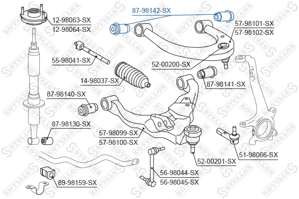 Mounting, control/trailing arm