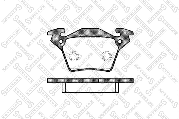 Brake Pad Set, disc brake (728 000B-SX)