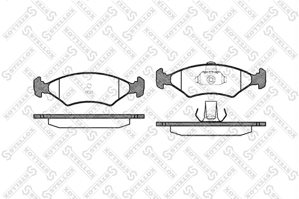 Brake Pad Set, disc brake (130 000-SX)