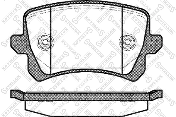 Brake Pad Set, disc brake (002 001-SX)