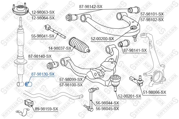 Mounting, control/trailing arm