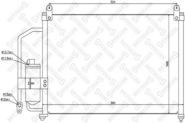 Condenser, air conditioning (10-45042-SX)