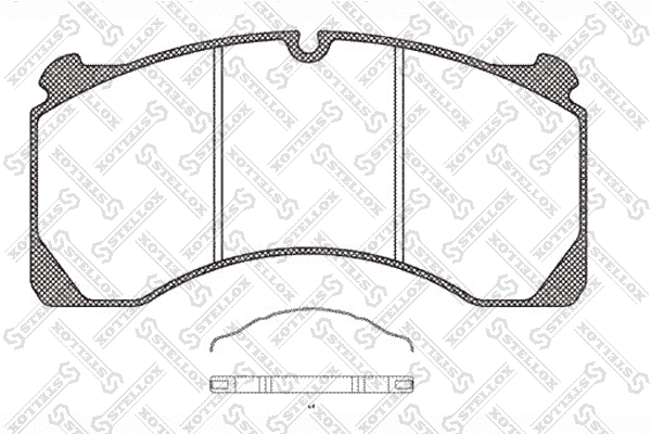 Brake Pad Set, disc brake (85-01422-SX)