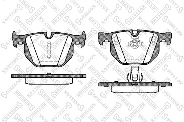 Brake Pad Set, disc brake (392 060-SX)