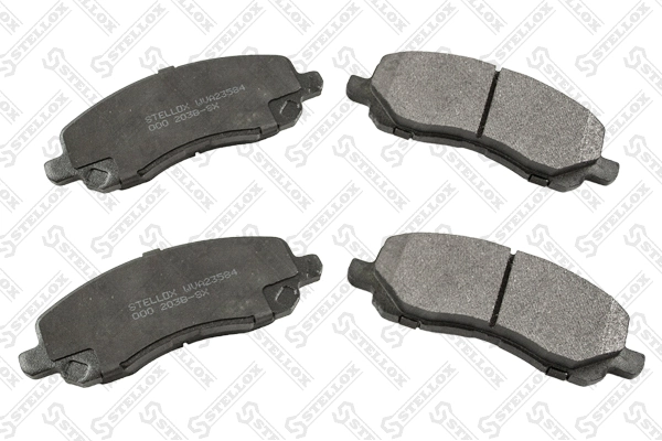 Brake Pad Set, disc brake (000 203B-SX)