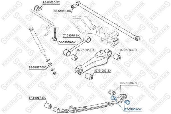 Mounting, control/trailing arm