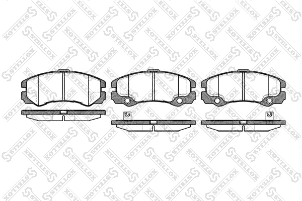 Brake Pad Set, disc brake (436 032-SX)