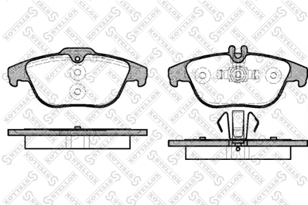 Brake Pad Set, disc brake (002 004-SX)