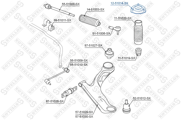 Suspension Strut Support Mount