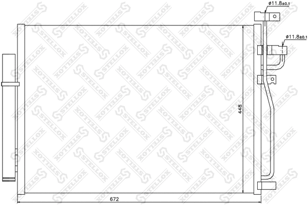 Condenser, air conditioning (10-45380-SX)