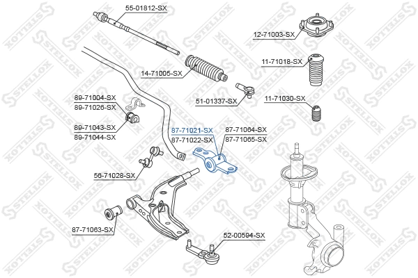 Mounting, control/trailing arm
