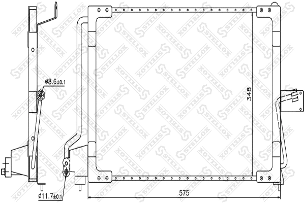 Condenser, air conditioning (10-45140-SX)
