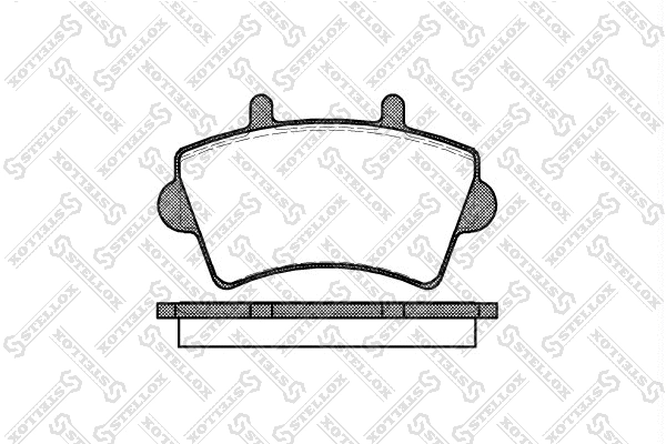 Brake Pad Set, disc brake (830 000-SX)