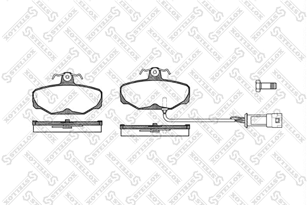 Brake Pad Set, disc brake (216 002-SX)