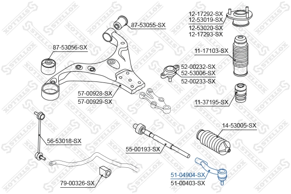 Tie Rod End (51-04904-SX)