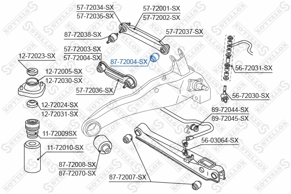 Mounting, control/trailing arm