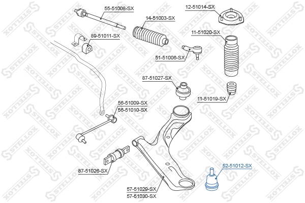 Ball Joint (52-51012-SX)