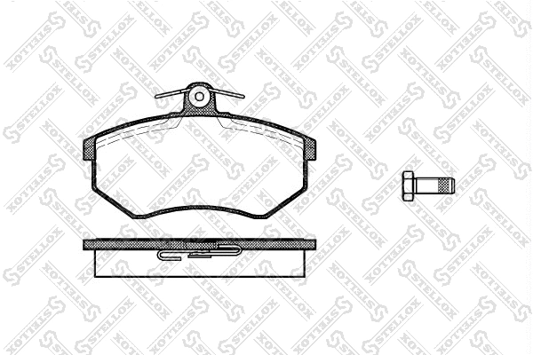 Brake Pad Set, disc brake (145 000-SX)