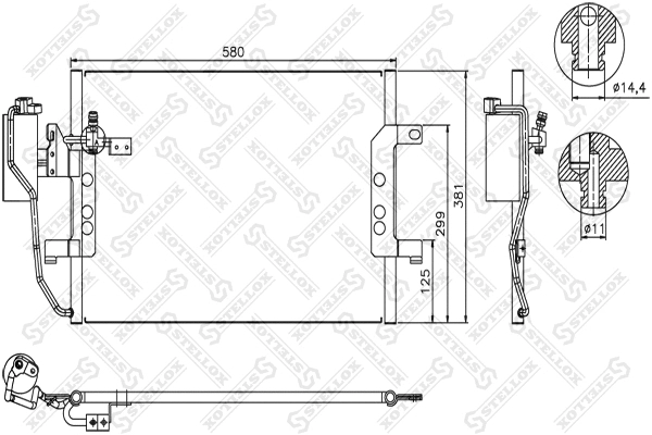 Condenser, air conditioning (10-45463-SX)
