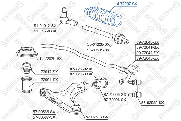Bellow, steering