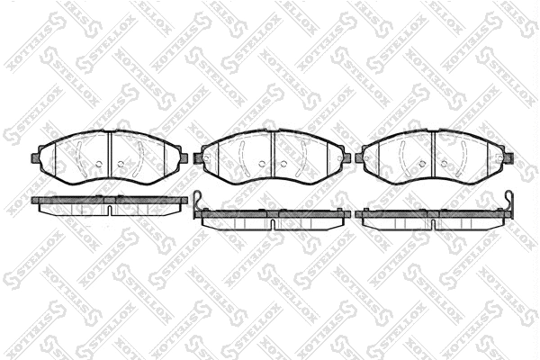 Brake Pad Set, disc brake (656 022-SX)