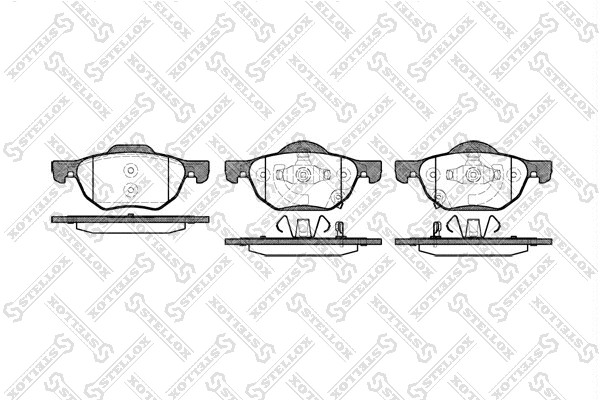 Brake Pad Set, disc brake (1079 002-SX)