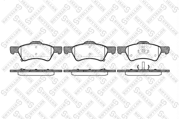 Brake Pad Set, disc brake (821 002B-SX)