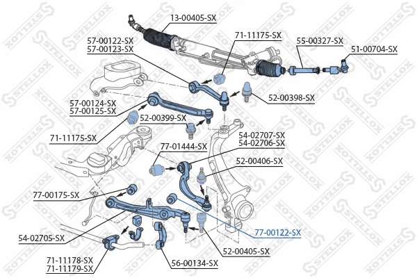 Mounting, control/trailing arm