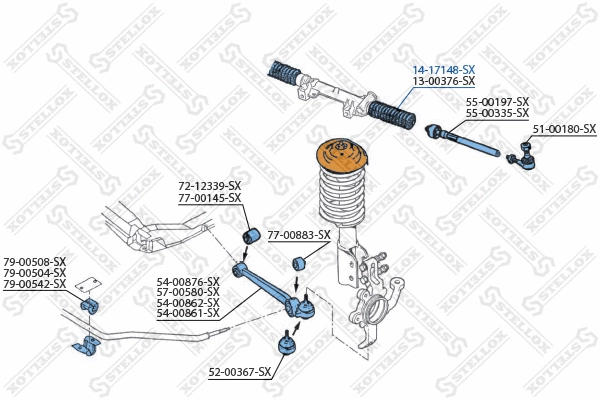 Bellow, steering (14-17148-SX)