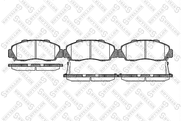 Brake Pad Set, disc brake (362 032B-SX)